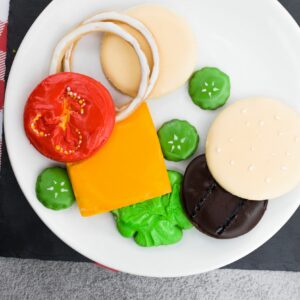 Hamburger Deconstructed Ingredients Set - Dolce3D