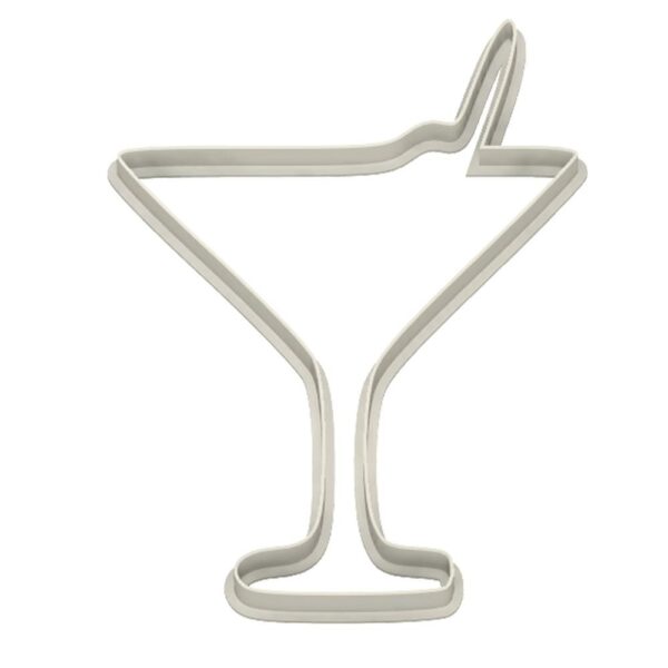 Vermouth Martini Glass Cookie Cutter - Dolce3D