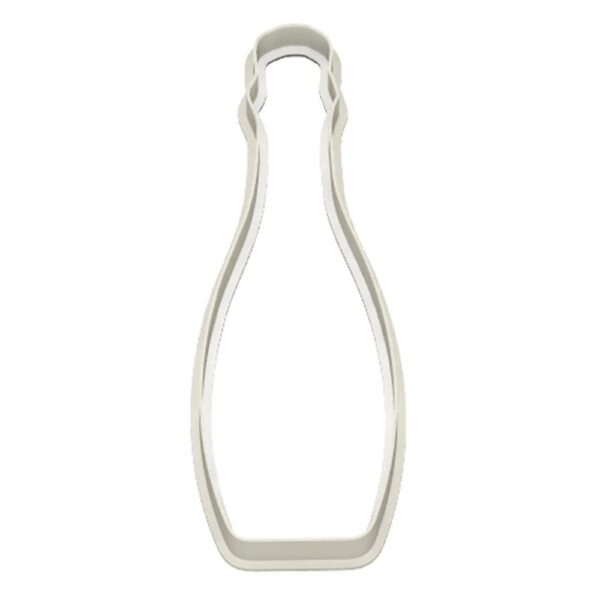 Champagne Prosecco Bottle Cookie Cutter - Dolce3D