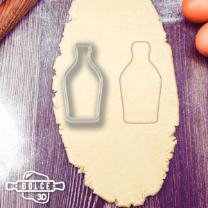 Rum Bottle Cookie Cutter - Dolce3D