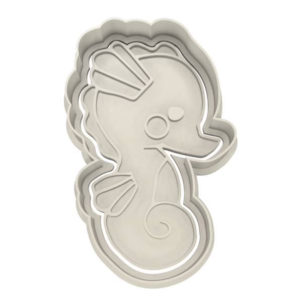 Seahorse Cute Cookie Cutter - Dolce3D