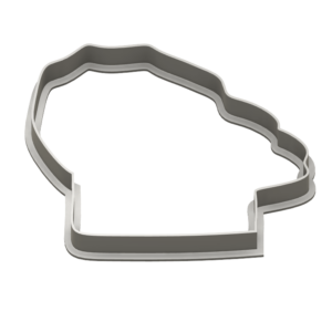 Chef Hat Cookie Cutter - Dolce3D