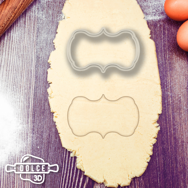 Classic Plaque #1 Cookie Cutter - Dolce3D