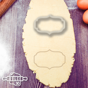 Classic Plaque #3 Cookie Cutter - Dolce3D