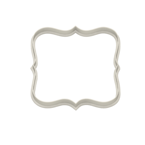 Elegant Plaque #1 Cookie Cutter - Dolce3D