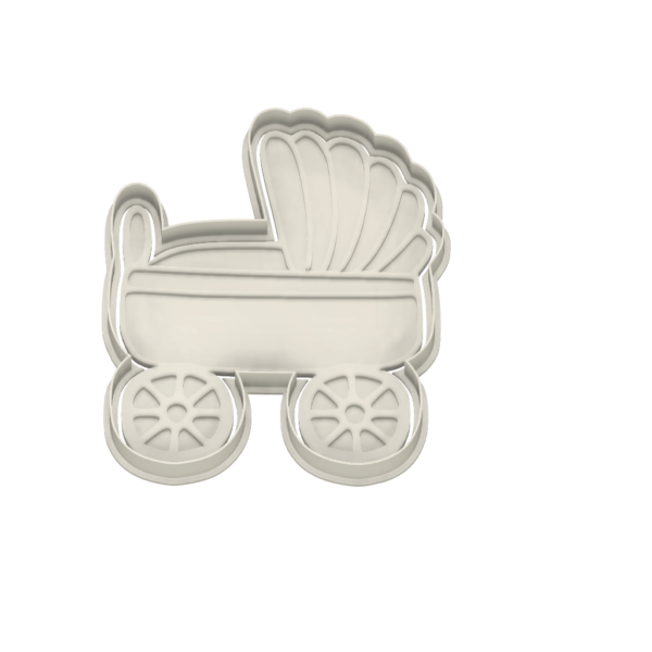 Baby Carriage Cutter and Embosser - Dolce3D