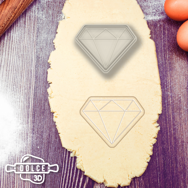 Diamond Shape Cookie Cutter - Dolce3D
