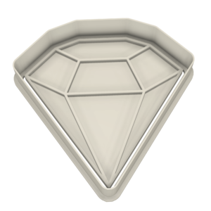 Diamond Shape #3 Cookie Cutter - Dolce3D