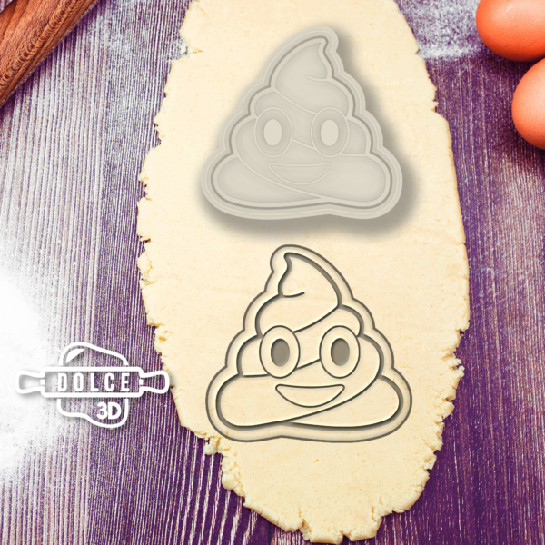 Poo Emoji Cookie Cutter - Dolce3D