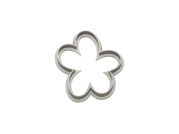 Simple Flower Cookie Cutter - Dolce3D