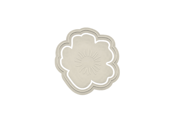 Flower With Details Cookie Cutter - Dolce3D