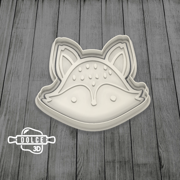 Fox Head Cookie Cutter - Dolce3D