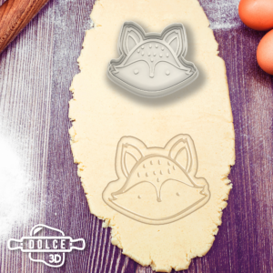 Fox Head Cookie Cutter - Dolce3D