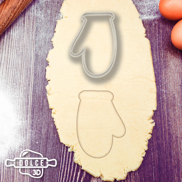 Oven Mitt Glove Cookie Cutter - Dolce3D