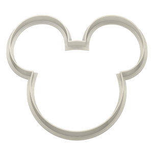 Mickey Mouse Head outline - Dolce3D