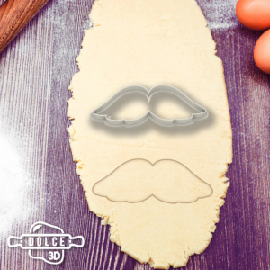 Moustache Regent Cookie Cutter - Dolce3D