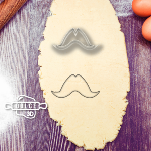 Moustache Dandy Cookie Cutter - Dolce3D