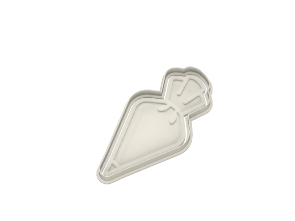 Piping Bag Cookie Cutter - Dolce3D