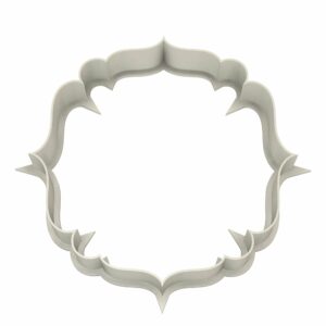 Elegant Plaque #2 Cookie Cutter - Dolce3D