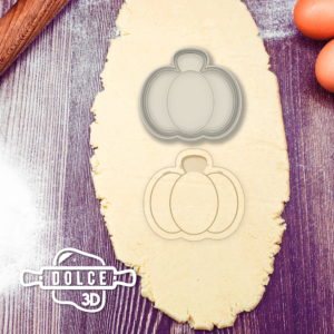 Simple Pumpkin Cookie Cutter - Dolce3D