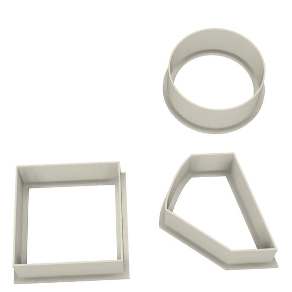 Cheese Plate Cookie Cutters Set - Dolce3D