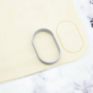 Simple Oval Shape Cookie Cutter - Dolce3D