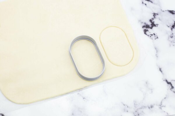 Simple Oval Shape Cookie Cutter - Dolce3D