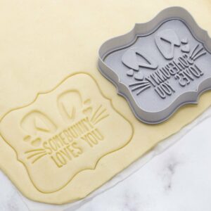 Some Bunny Loves You Plaque Cookie Cutter - Dolce3D