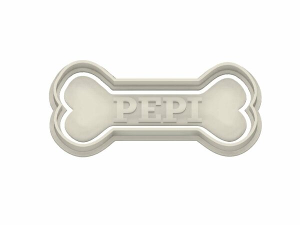 Custom Name 3D Printed Cookie Dog Bone Cookie Cutter - Image 3