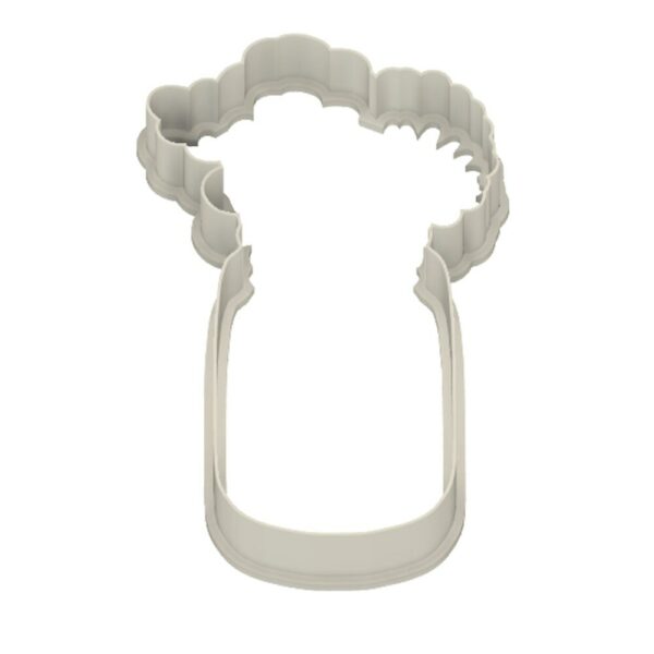 Mason Jar Flowers Cookie Cutter | Digital STL File Download for 3D printer | Digital Download - Image 2