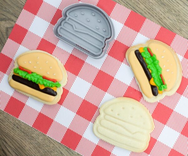 Hamburger Cookie Cutter and Stamp