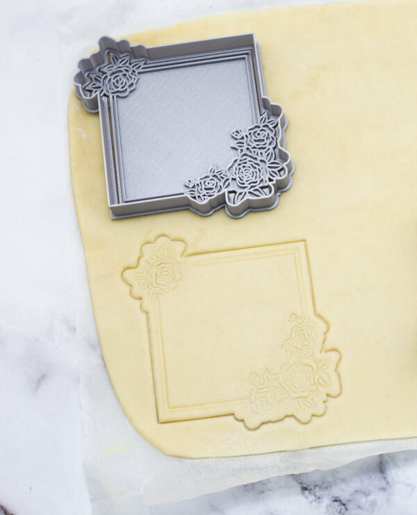 Floral Frame Cookie Cutter | Digital STL File Download for 3D printer | Digital Download - Image 2