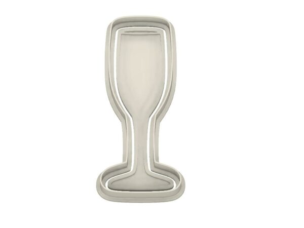 Champagne Prosecco Glass Cookie Cutter | Digital STL File Download for 3D printer | Digital Download