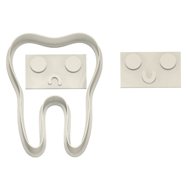 Tooth with face Cookie Cutter | Digital STL File Download for 3D printer | Digital Download - Image 3