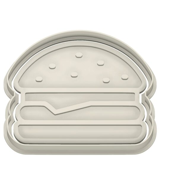 Hamburger Cookie Cutter and Stamp - Image 2