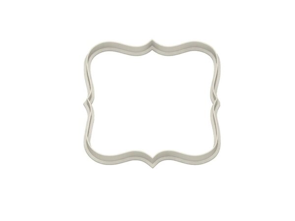 Elegant Plaque Cookie Cutter #1 | Digital STL File Download for 3D printer | Digital Download