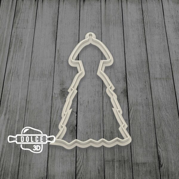 Wedding Dress Cookie Cutter #3 | Digital STL File Download for 3D printer | Digital Download