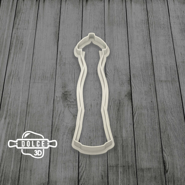 Wedding Dress Cookie cutter and Fondant cutter Marriage #2 | Digital STL File Download for 3D printer | Digital Download