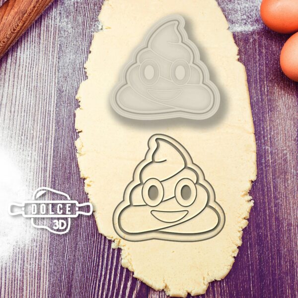 Poo Emoji Cookie Cutter | Digital STL File Download for 3D printer | Digital Download