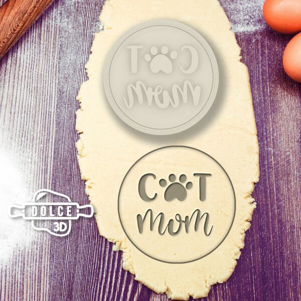 Cat Mom Cookie Cutter | Digital STL File Download for 3D printer | Digital Download