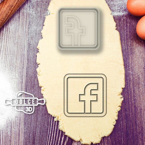 Logo Facebook Cookie Cutter