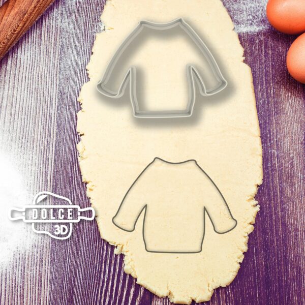 Winter Sweater Cookie Cutter #2 | Digital STL File Download for 3D printer | Digital Download