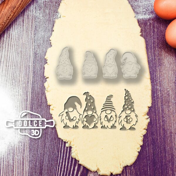 Gnomes LOVE Cookie Cutter | Digital STL File Download for 3D printer | Digital Download