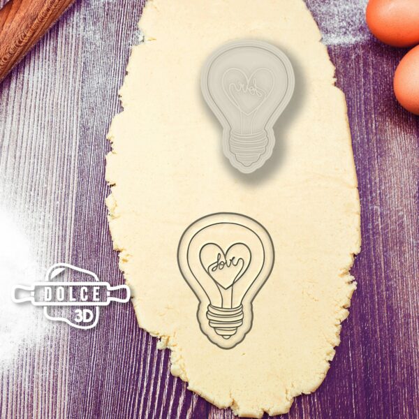 Light Bulb Love Cookie Cutter