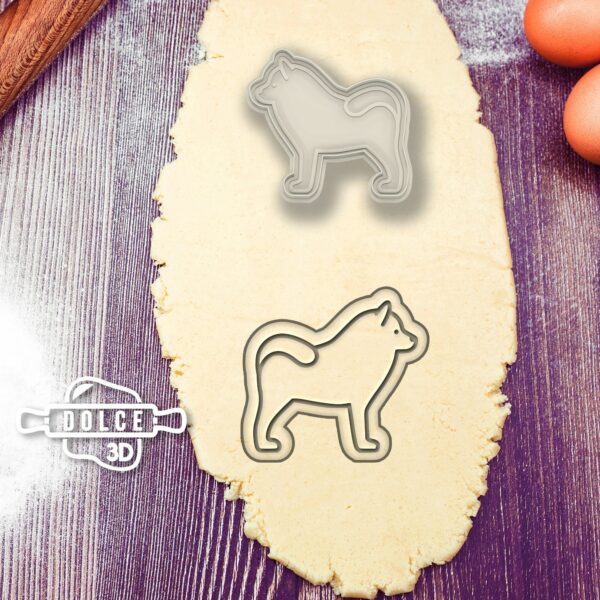 Samoyed Dog Silhouette Cookie Cutter