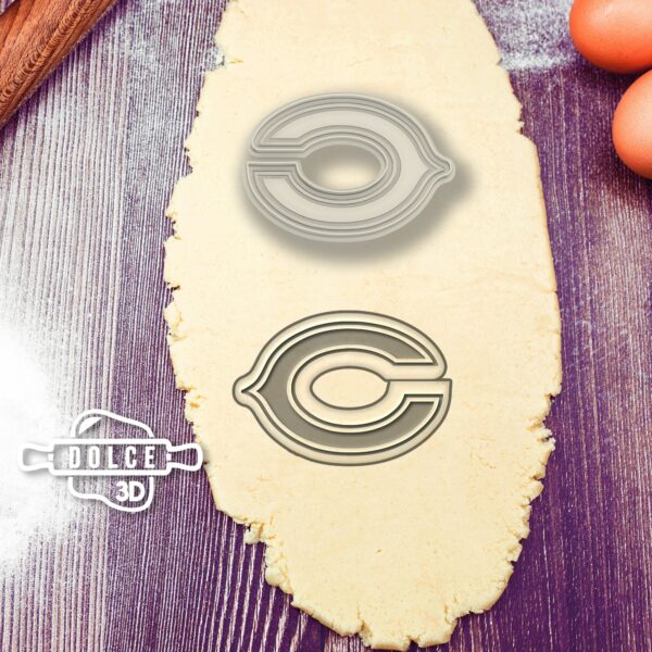 Chicago Bears Cookie Cutter | Digital STL File Download for 3D printer | Digital Download