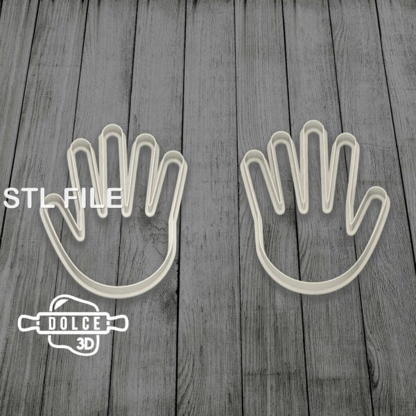 Hands Cookie Cutter | Digital STL File Download for 3D printer | Digital Download