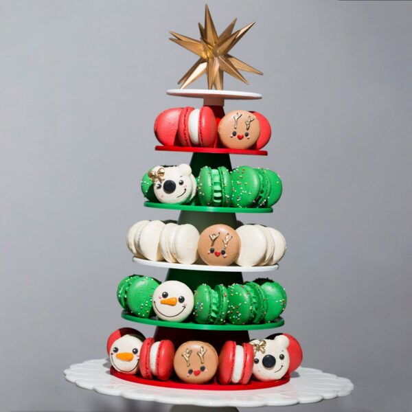 Macarons Tower Christmas Version 3d Printed