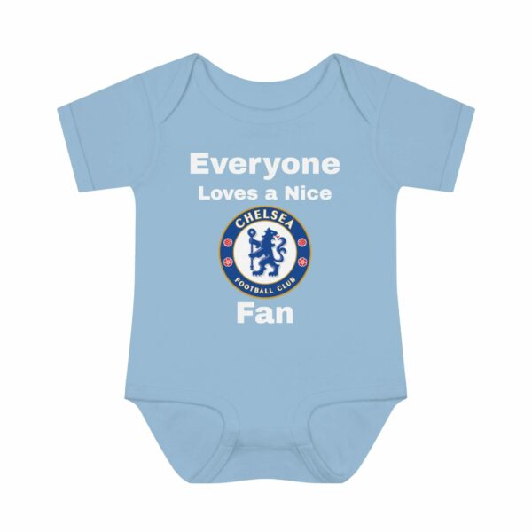 Baby Bodysuit - Everyone Loves a Nice Chelsea Fan - Cute Infant One Piece, Soccer Fan Apparel, Baby Shower Gift, Funny Baby Outfit, Newborn - Image 5