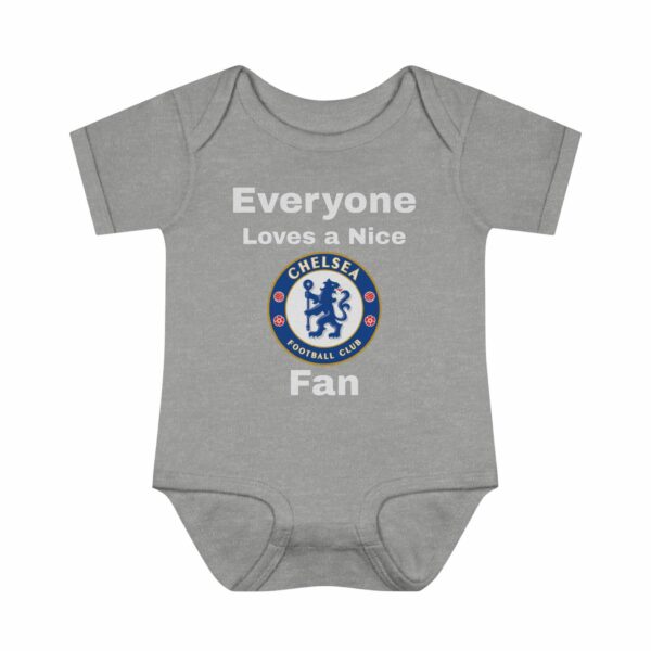 Baby Bodysuit - Everyone Loves a Nice Chelsea Fan - Cute Infant One Piece, Soccer Fan Apparel, Baby Shower Gift, Funny Baby Outfit, Newborn - Image 3